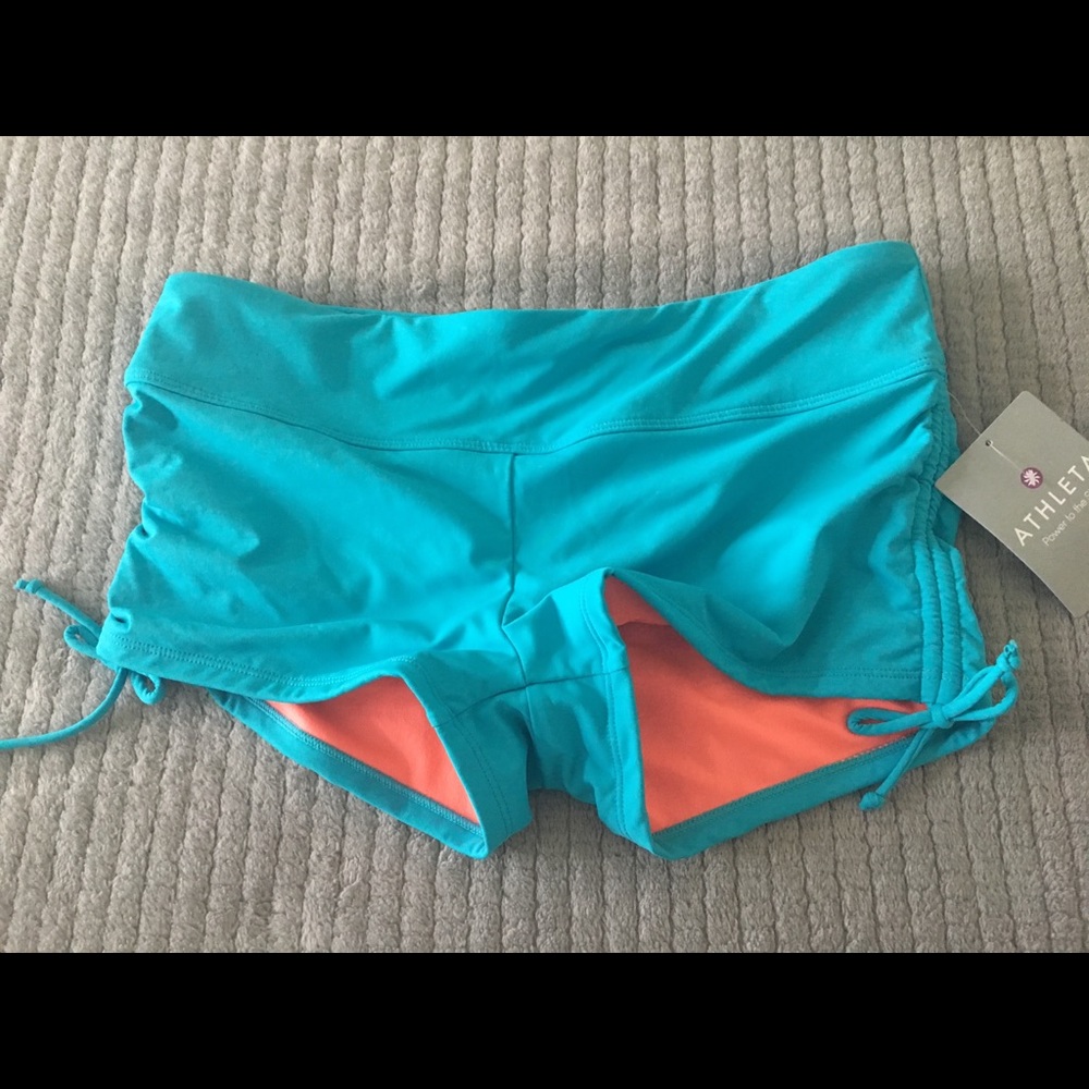 Atheleta “scrunch” swim shorts